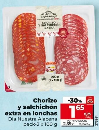 Maxi Dia Chorizo y salchichon extra en lonchas oferta
