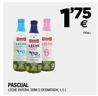 BM Supermercados Leche pascual oferta