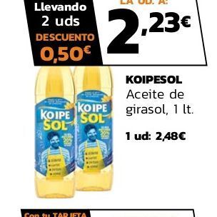 Supermercados Lupa Aceite de girasol oferta
