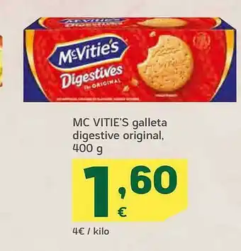 HiperDino Mc vitie's galleta digestive original oferta