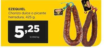 Alimerka Ezequiel chorizo dulce o picante herradura oferta