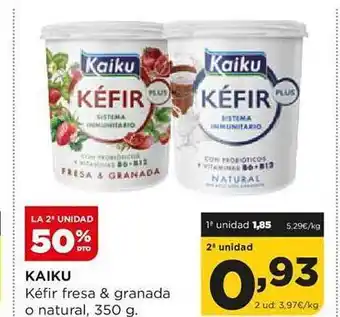 Alimerka Kaiku kefir fresa granad o natural oferta