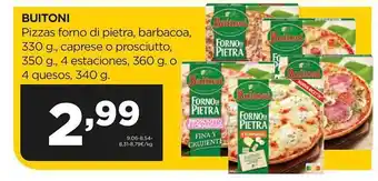 Alimerka Buitoni pizzas forno di pietra, barbacoa oferta