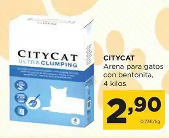 Alimerka Citycat arena para gatos con bentonita oferta