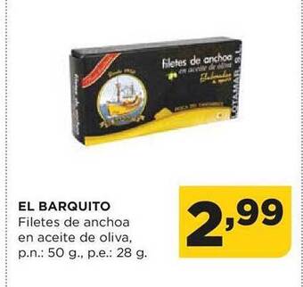 Alimerka El barquito filetes de anchoa en aceite de oliva oferta