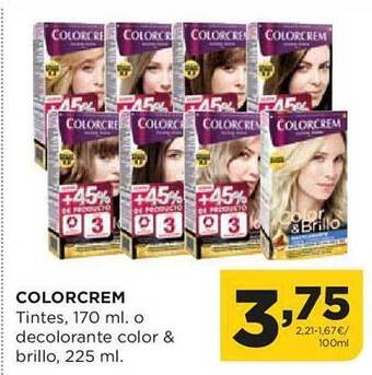 Alimerka Colorcrem tintes, o decolorante color & brillo oferta