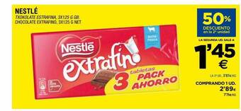 BM Supermercados Nestlé chocolate extrafino oferta