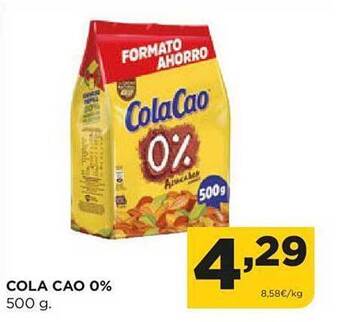 Alimerka Cola cao 0% oferta