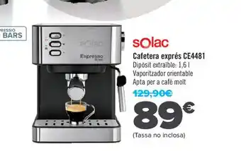 Carrefour Solac cafetera exprés oferta