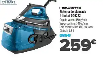 Carrefour Rowenta sistema de planxada oferta