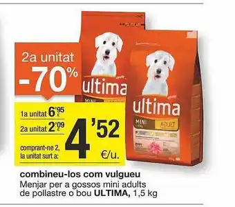 BonpreuEsclat Menjar per a gossos mini adults de pollastre o bou ultima oferta