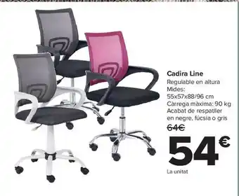 Carrefour Cadira line regulable en altura oferta