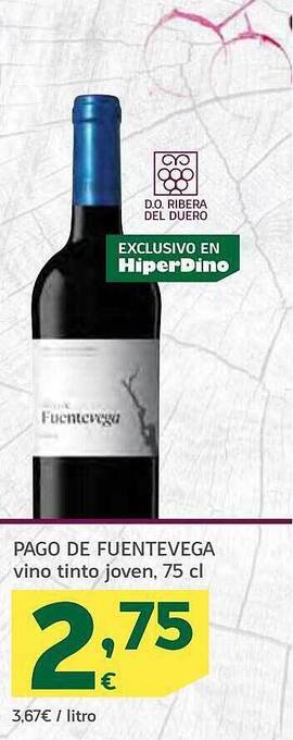 HiperDino Pago de fuentevega vino tinto joven oferta