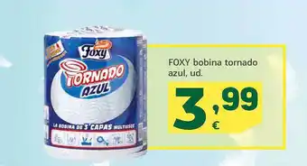 HiperDino Foxy bobin tornado azul oferta