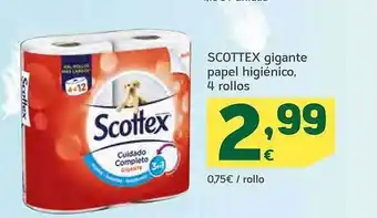 HiperDino Scottex gigante papel higiénico oferta