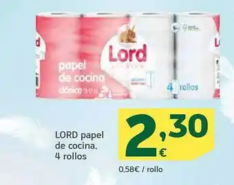 HiperDino Lord papel de cocina oferta