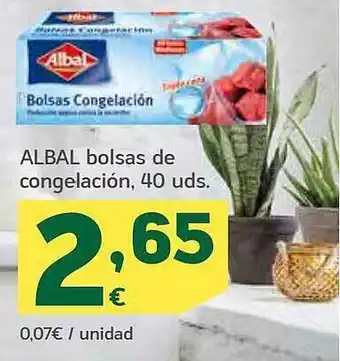 HiperDino Albal bolsas de congelación oferta