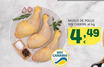 HiperDino Muslo de pollo sin cadera oferta