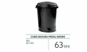Makro Cubo basura pedal negro oferta