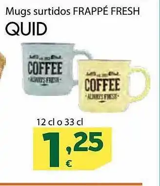 HiperDino Mugs surtidos frappé fresh quid oferta
