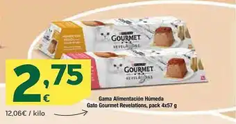 HiperDino Gama alimentación húmeda gato gourmet revelations oferta