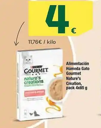 HiperDino Alimentación húmeda gato gourmet nature's creation oferta