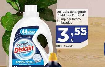 HiperDino Disiclín detergente líquido acción total y limpio y fresco oferta