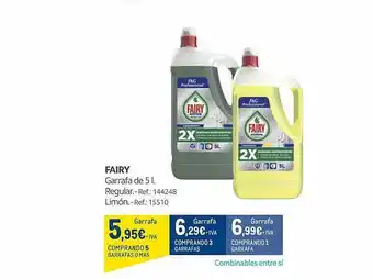 Makro Fairy garrafa de regular, limón oferta