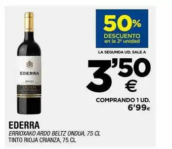 BM Supermercados Ederra tinto rioja crianza oferta