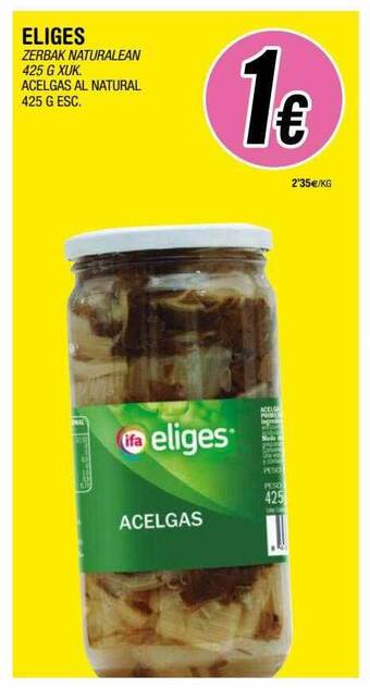 BM Supermercados Eliges acelgas al natural oferta