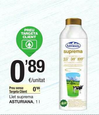 SPAR Fragadis Asturiana Llet Suprema 1L oferta