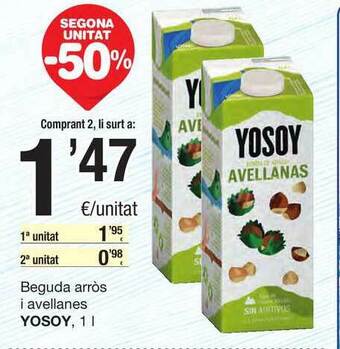 SPAR Fragadis Yosoy Beguda Arrós I Avellanes 1L oferta