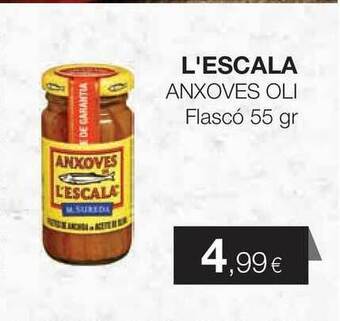 Plusfresc L'escala Anxoves Oli Flasco 55gr oferta