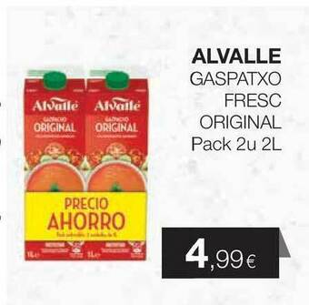 Plusfresc Alvalle Gaspatxo Fresc Original oferta