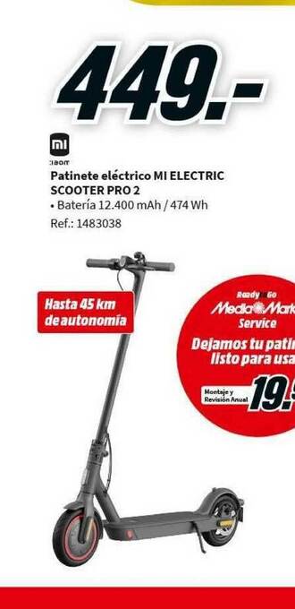 MediaMarkt Xiaomi Patinete Eléctrico Mi Electric Scooter Pro 2 oferta