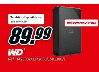 MediaMarkt Wd 1423302 1272050 1501380-1 oferta