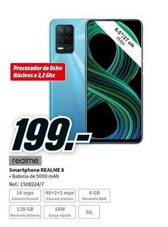 MediaMarkt Smartphone Realme 8 oferta