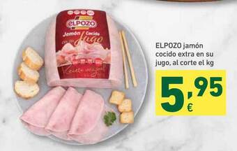 HiperDino Elpozo Jamón Cocido Extra En Su Jugo oferta