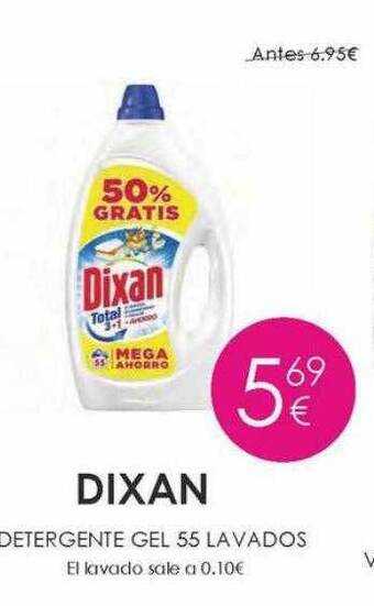 Muchas Perfumerías Dixan detergente gel 55 lavados oferta