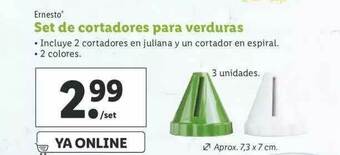 Lidl Ernesto Set De Cortadores Para Verduras oferta