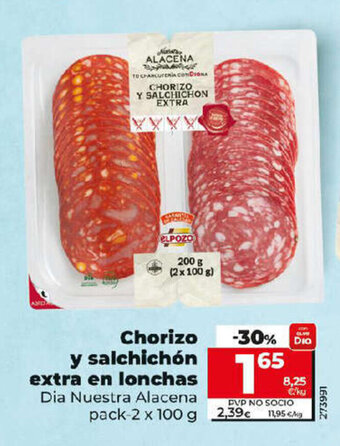 Dia Chorizo Y Salchichón Extra en Lonchas oferta