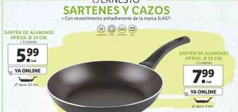 Lidl Sartén De Aluminio Aprox 24 Cm Sartén De Aluminio Aprox 28 Cm oferta