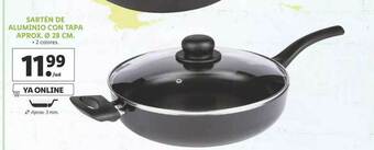Lidl Sartén De Aluminio Con Tapa Aprox 28 Cm oferta