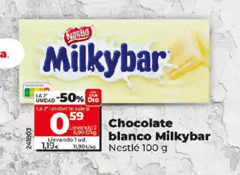 Dia Chocolate Blanco Milkybar oferta