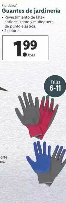 Lidl Florabest Guantes De Jardinería oferta