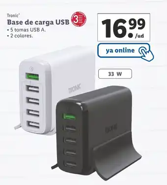 Lidl Base de Carga USB oferta