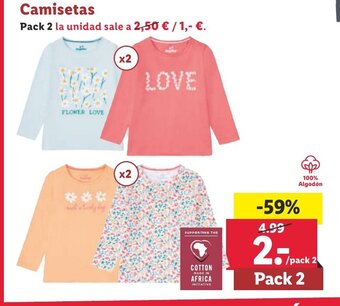 Lidl Camisetas oferta