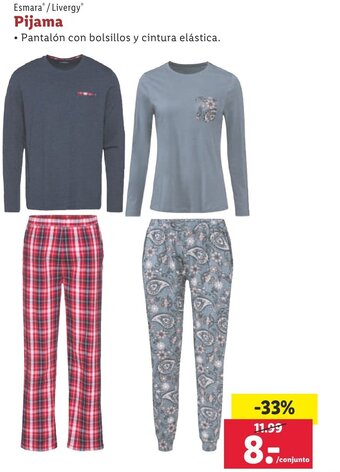 Lidl Pijama oferta
