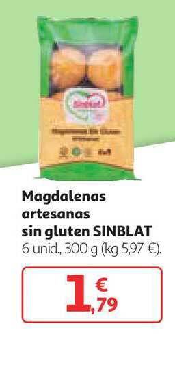 Alcampo Sinblat Magdalenas Artesanas Sin Gluten 300g oferta