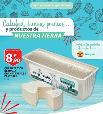 Alcampo Queso Fresco De Oveja Granja Perales Pastores oferta